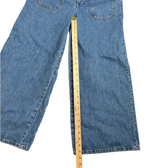 Free People High Waist Wide-Leg Cropped Jeans - Picture 7 of 9